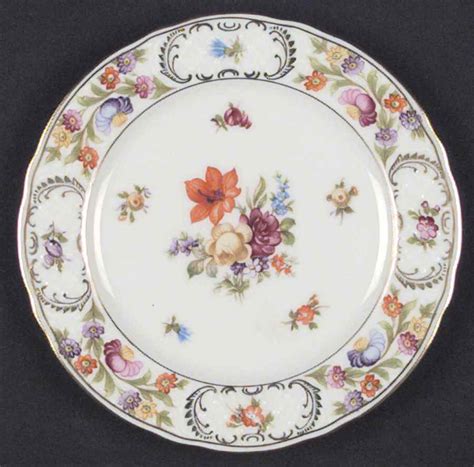 Empress Dresden Flowers Bread Butter Plate By Schumann Bavaria