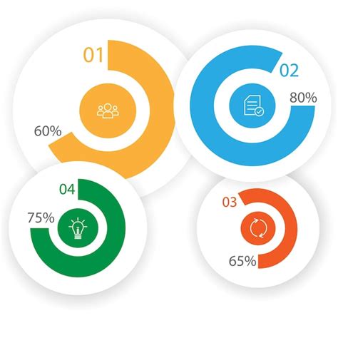 Éléments Abstraits Infographie Cercle Forme Vecteur De Données Modèle