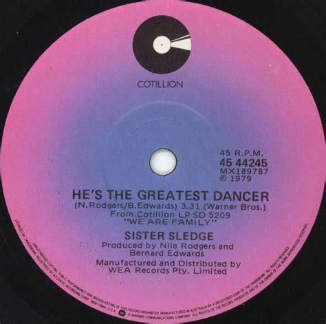 Sister Sledge Hes The Greatest Dancer Vinyl 7 45 Rpm Single