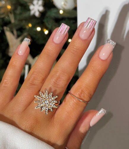 27 Nude Christmas Nails For A Subtle And Elegant Holiday Style
