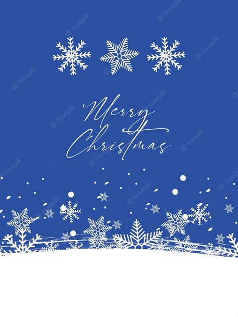 Premium Vector Merry Christmas Lettering In Snowscape