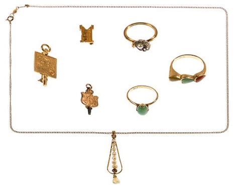 14k Gold and 10k Gold Jewelry Assortment sold at auction on 16th ...