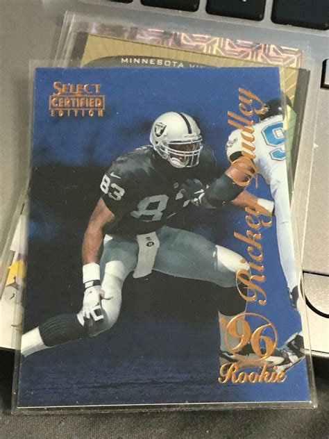 1996 Select Certified Blue 115 Rickey Dudley Rookie Card Raiders Kc26