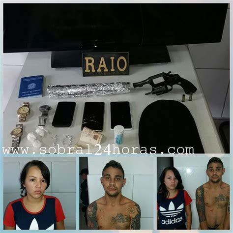 POLICIAIS DO RAIO PRENDEM CASAL ACUSADO DE VÁRIOS ASSALTO EM SOBRAL