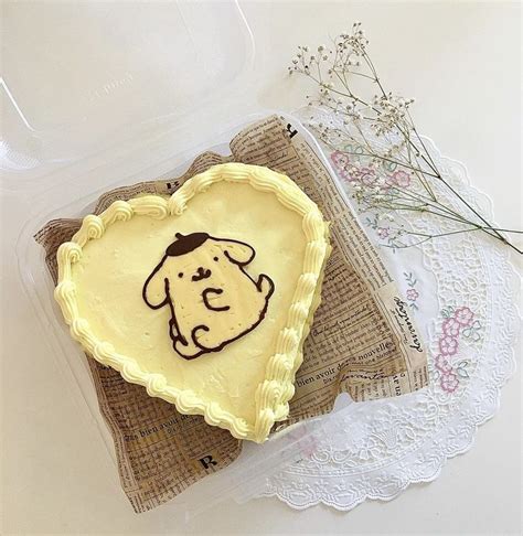 Pompompurin Sanrio Cake Pretty Birthday Cakes Yellow Birthday Cakes