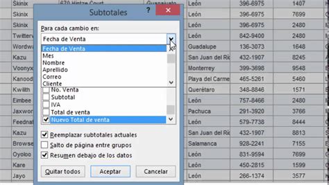 Video De Subtotales Excel Youtube