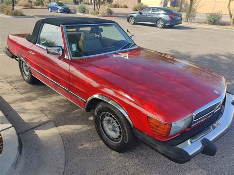 Mercedes Benz Sl Convertible Red Rwd Automatic Classic