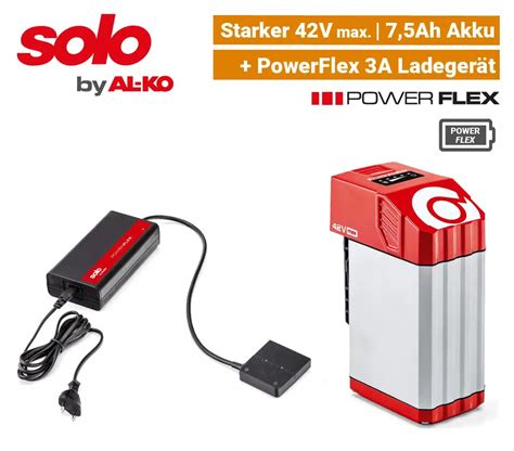 SOLO by ALKO PowerFlex Akku Rasenmäher Gartengeräte