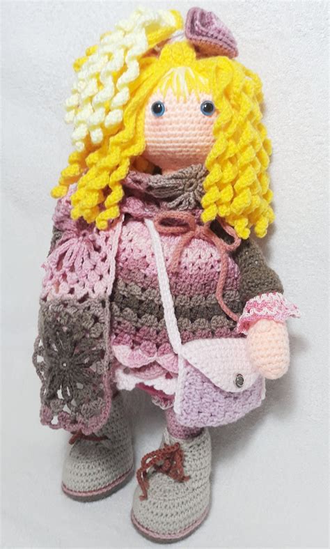 LEA Art Doll Crochet Doll Amigurumi Handmade Stuffed Girl Etsy