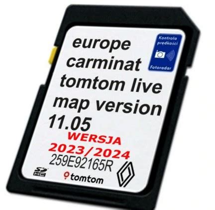 Najnowsza Mapa Renault Tomtom Carminat Live Europy Karta Sd