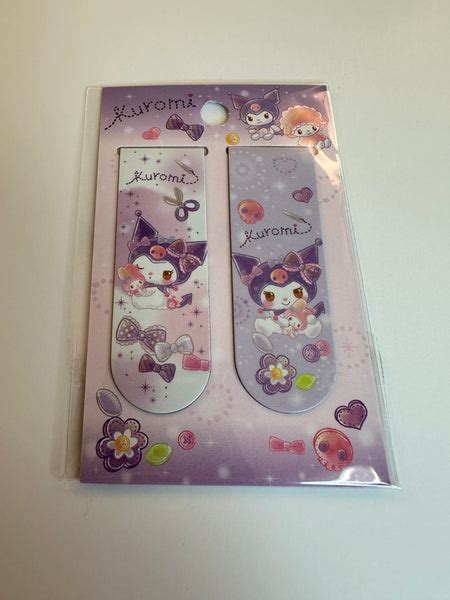 Sanrio 2022 Kuromi Deadstock Magnetic Bookmark 2 Pack Kawaiipaperdream