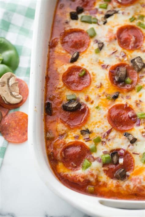 Easy Keto Pizza Chicken Bake Kasey Trenum