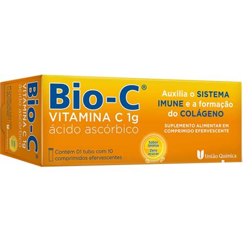 Vitamina C Bio C G Sabor Laranja Comprimidos Efervescentes Na