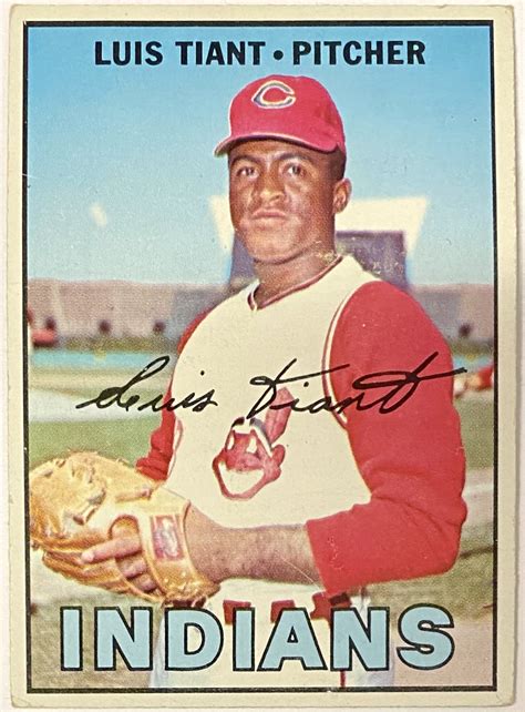 Luis Tiant 1967 Topps Cleveland Indians Baseball Card KBK Sports