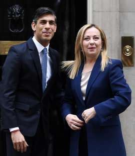 Rishi Sunak E Giorgia Meloni A Downing Street 3 Dago Fotogallery