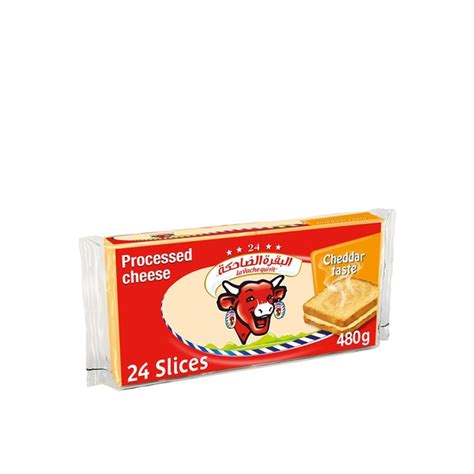 La Vache Qui Rit Cheddar Cheese Slices 24 Slices 480g Choithrams Uae