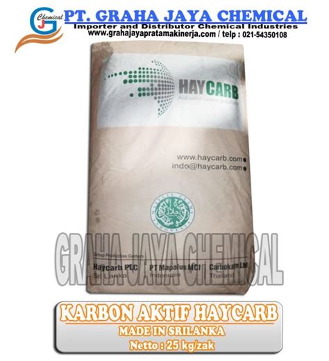 Karbon Aktif Premium Haycarb Halal Original Packing 25 Kg Graha