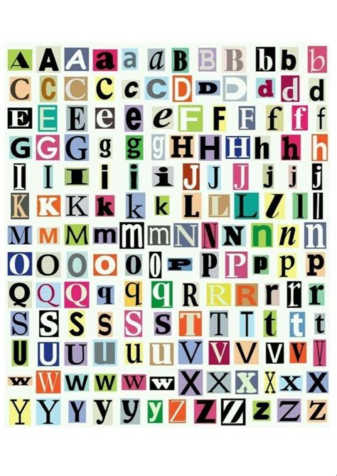 The Alphabet Is Made Up Of Letters And Numbers In Different Colors