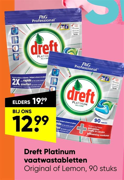 Dreft Platinum Vaatwastabletten Aanbieding Bij Big Bazar