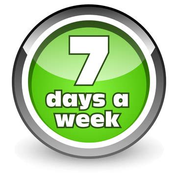 7 Days A Week Images – Browse 68,296 Stock Photos, Vectors, and Video | Adobe Stock