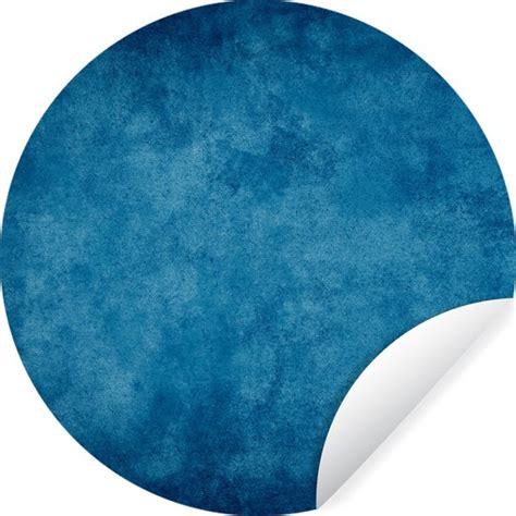 Wallcircle Muurstickers Behangcirkel Beton Blauw Vintage