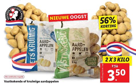 Vastkokende Of Kruimige Aardappelen Korting Aanbieding Bij Lidl