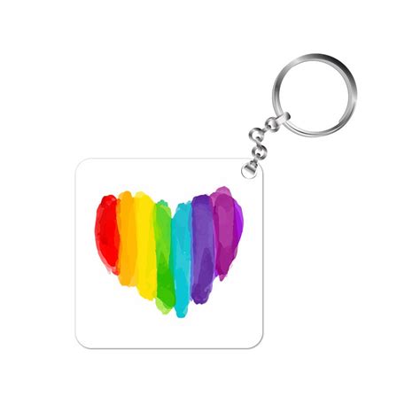 Pride Keychain Rainbow Heart At Rs 199 00 Keychains Id 2851695857712