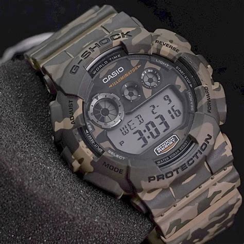 Relógio Casio G shock Camuflado Gd 120cm 5dr Digital Verde