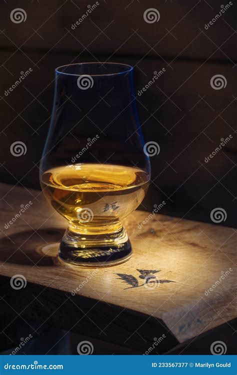 Scotch Whisky Neat In Nosing Glass Stock Image Image Of Gould