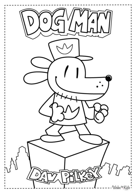 Dog Man Coloring Pages (Free Printable PDFs) | WakeTheKids