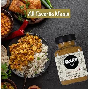 Omas Fresh Jain Indian Magic Masala 70gms No Onion No Garlic Masala