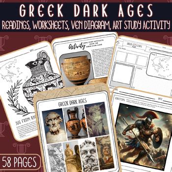 Greek Dark Ages: Readings, Worksheets, City State Profile, Art Study ...