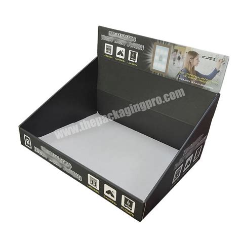 Shipping Corrugated Box Paperboard Display Rack Cardboard Counter Top