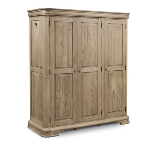 Tuscany Sleigh Triple Wardrobe Crown French Furniture