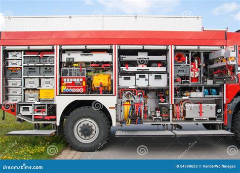 Firetruck Equipment Stock Photo - Image: 54990623