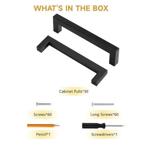 Snapklik Vervida Pack Matte Black Cabinet Pulls Kitchen