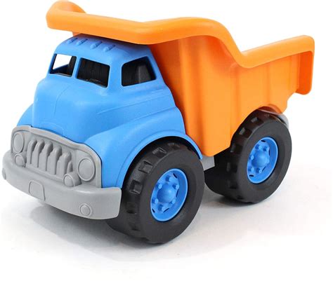 Green Toys Dump Truck Vehicle Toy, Orange/Blue, 10" X7.5" x6.75 ...