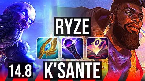 Ryze Vs Ksante Top Rank 5 Ryze 1136 Dominating Br