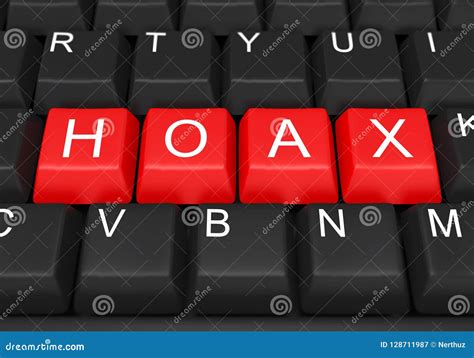 Hoax Concept Word Art Illustration Cartoon Vector