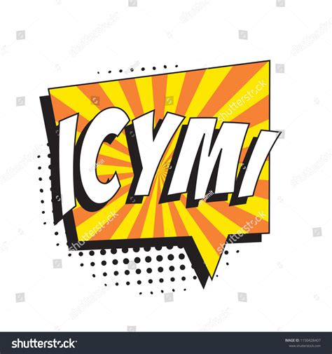 Abbreviation Icymi Case You Missed Retro Stock Vector Royalty Free