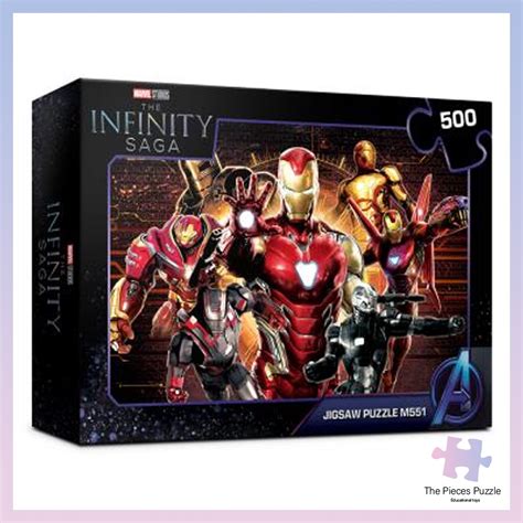 Marvel 500 Pieces Jigsaw Puzzle Iron Man Infinity Saga Shopee Singapore