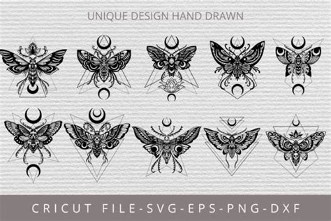 Moth SVG Moth PNG Graphic By Tattooworker Creative Fabrica