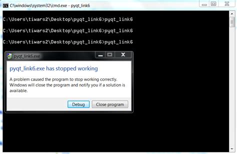 Python Standalone Executable Error Exe Has Stopped Working Made