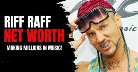 Riff Raff Net Worth 2023: Making Millions in Music! | Net worth, Rap