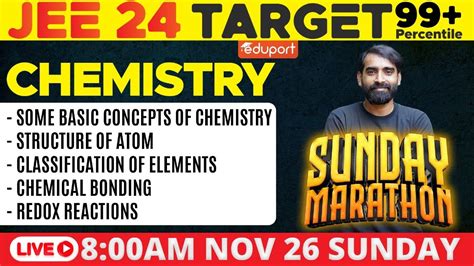 Jee Target Chemistry Marathon Revision Eduport Jee Youtube