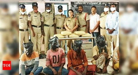 Andhra Pradesh Tirupati Police Seizes Kgs Ganja Arrest Five