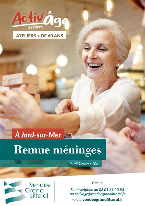 Atelier Activ Ge Remue M Ninges Site De La Commune De Jard Sur Mer