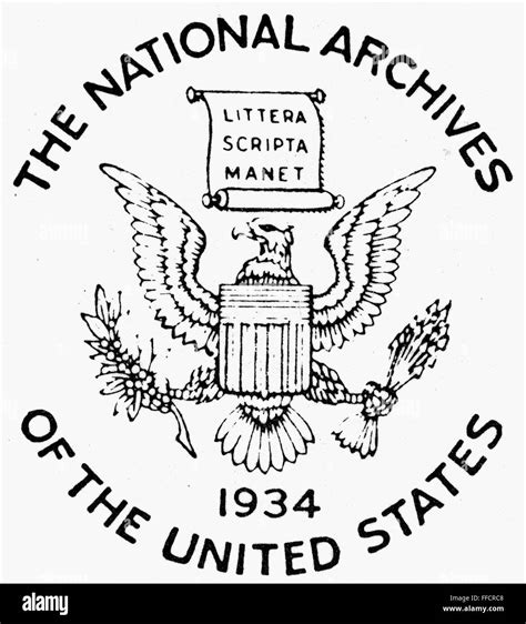 Us National Archives Nseal Of The National Archives Of The United