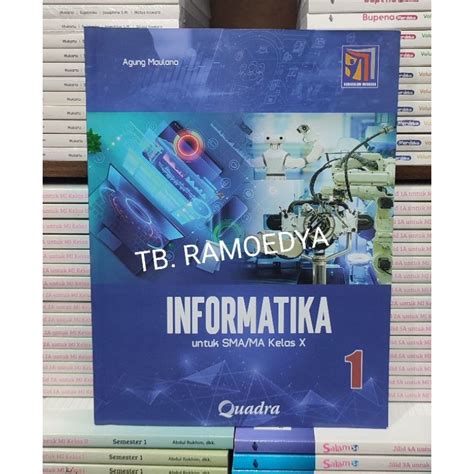 Jual Buku Informatika Sma Ma Kelas X Kurikulum Merdeka Quadra Shopee