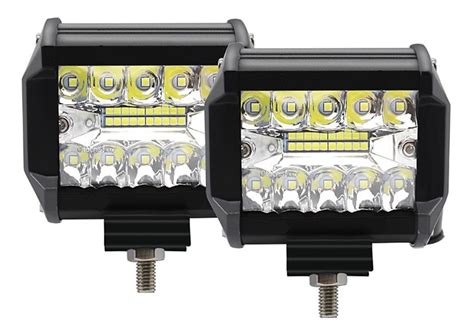 2 Faros Led 60w 20 Led Focos Luces Auto Jeep 4x4 Universales Con 12